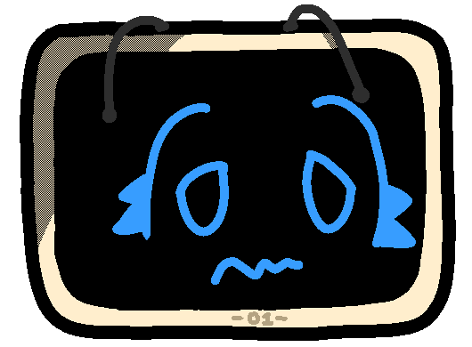 TV with frown
